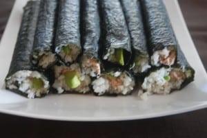 sushi lesson stack-of-sushi-rolls